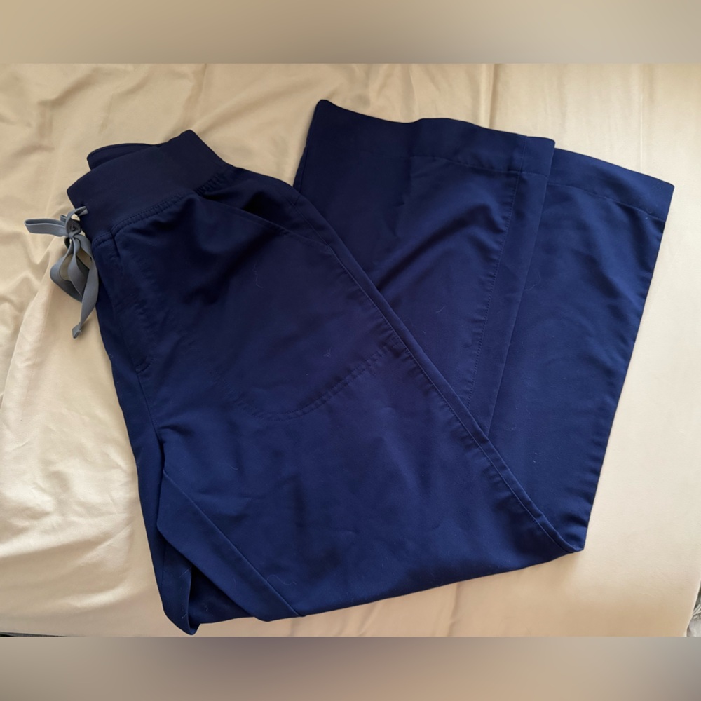 Navy Blue Figs Isabel Wide Leg Pants